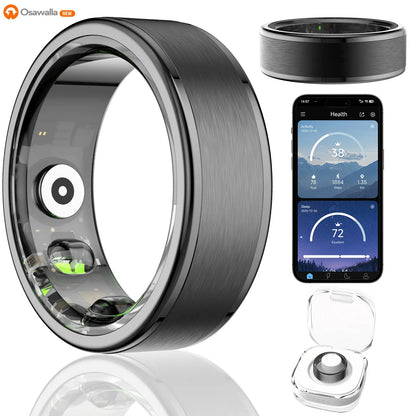 2026 Smart Health Tracking Ring for Men and Women, 5ATM Waterproof, Fitness and Sleep Monitor, No App Subscription Required