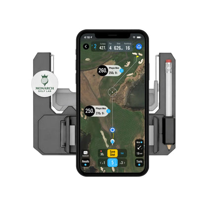 Golf Cart Steering Wheel Phone Mount - Flip-Up Cell Phone Holder for Club Car with Secure Grip and Easy Access