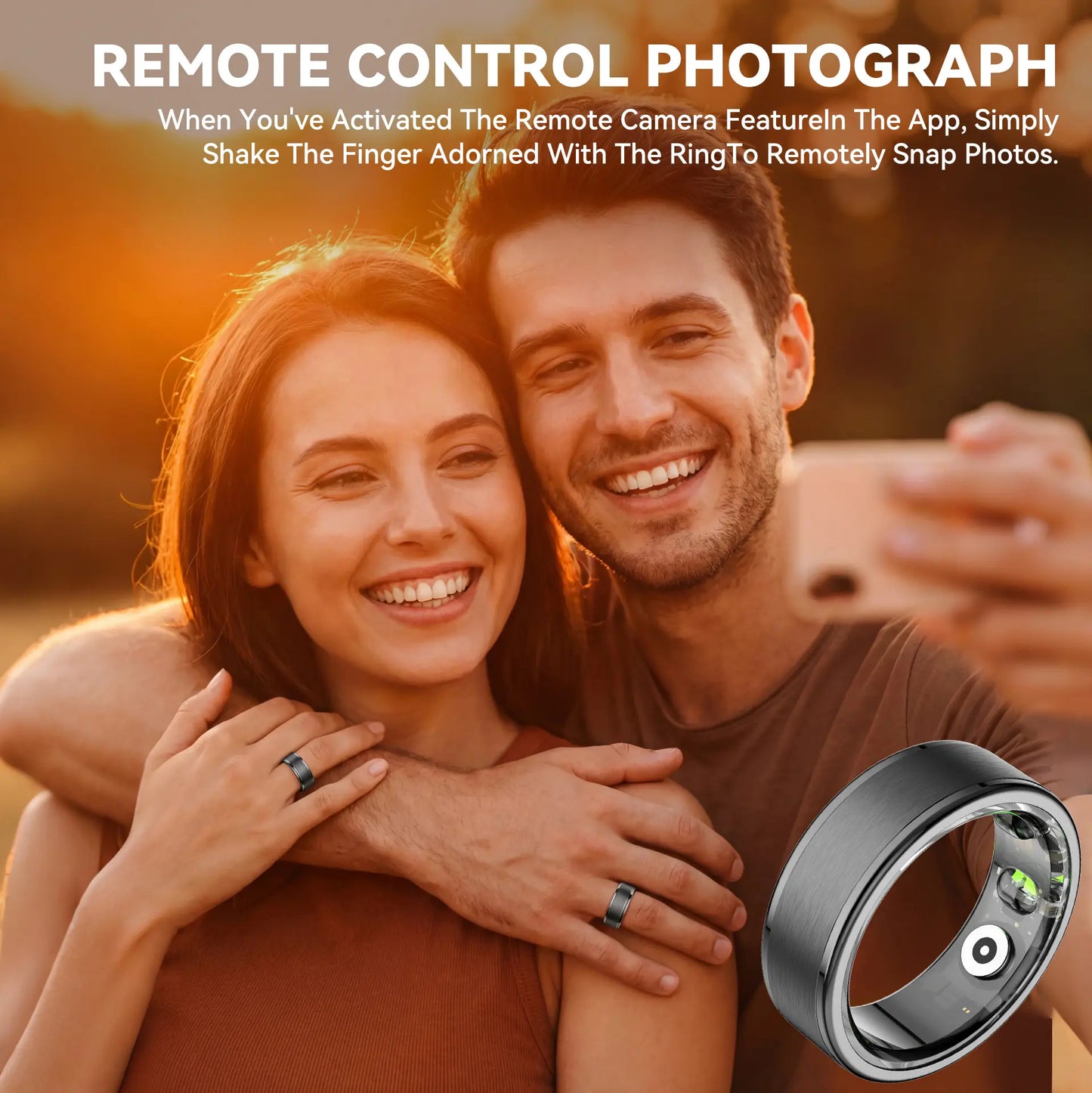 2026 Smart Health Tracking Ring for Men and Women, 5ATM Waterproof, Fitness and Sleep Monitor, No App Subscription Required